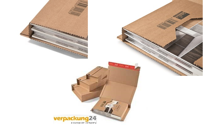 Wickelverpackung 270x190x0-80mm, CP 20.06, Innenmaß, 2080 Stk./Pal., DIN B5 
