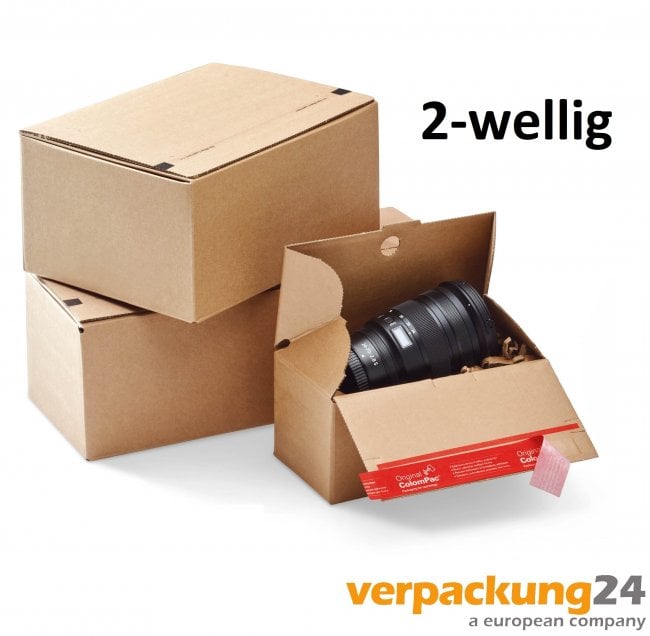 Blitzbodenkarton ColomPac® CP 085.411615 394x154x128mm (IM), stabile Doppelwelle 