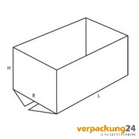 Galiakarton C13, 400x300x200mm, 2-wellig, Außenmaß, 480 Stk./Pal., ohne Deckel 