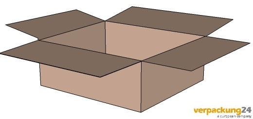 Karton 600x400x300mm, Fefco 0201, 2.30BC, Innenmaß, 320 Stk./Pal. 