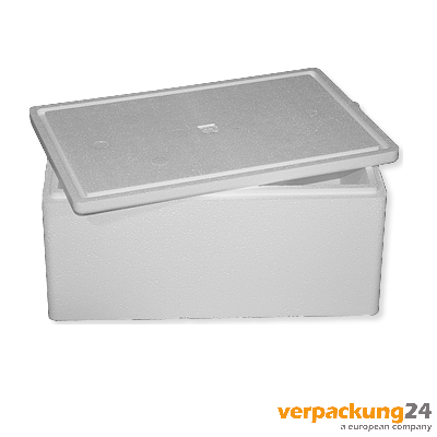 Styroporbox 28,90 Liter, WS: 25mm, 32 St./VE, 545x350x250mm(AM), 490x295x200mm(IM) 