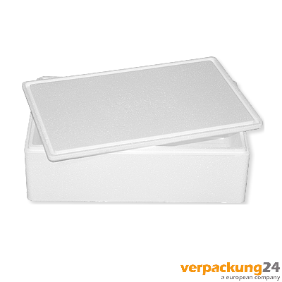 Styroporbox 21,50 Liter, WS: 18mm, 40 St./VE, 545x355x171mm(AM), 509x314x135mm(IM) 