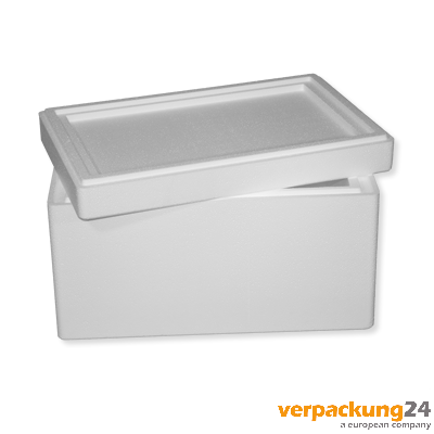 Styroporbox 37,50 L, WS: 40/50mm, 20 St./VE, 610x380x360mm(AM), 510x300x245mm(IM) 