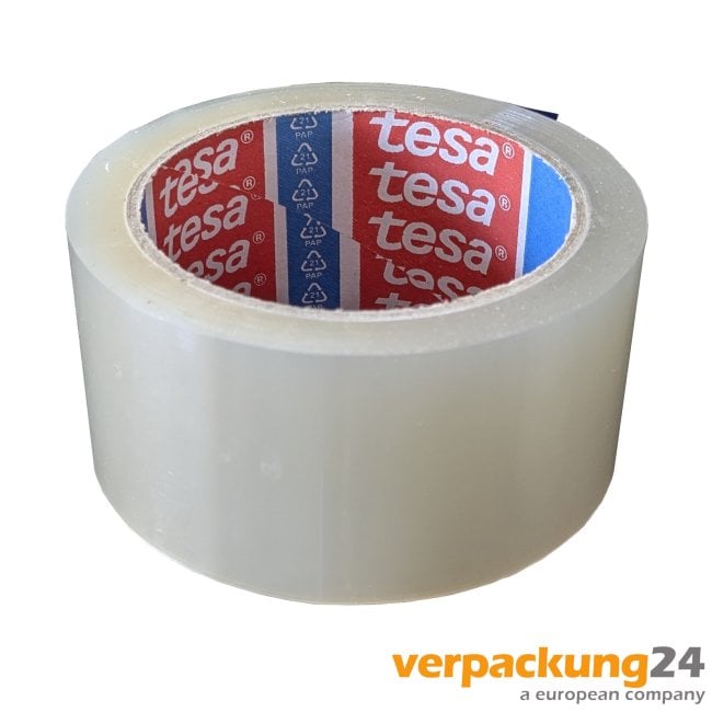 TESA 60416 PET Klebeband, transparent, 50mm x 100 lfm 