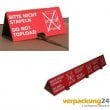 Stapelschutz mit Warndruck "Bitte nicht stapeln" TOP1 rot 660 x 1000 mm (3 Segmente) 