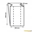 Foliensack LDPE 0,3 cbm 650+550x1350mm, 35my 